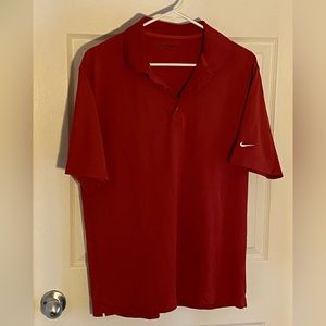 Nike Golf Dri-Fit Size Medium Red